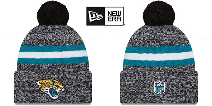 Jaguars 2023 'SIDELINE' Knit Beanie Hat by New Era