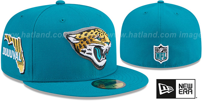 Jaguars 2024 ' NFL DRAFT' Teal Fitted Hat by New Era