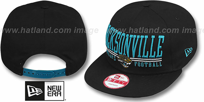 Jaguars 'NFL LATERAL SNAPBACK' Black Hat by New Era