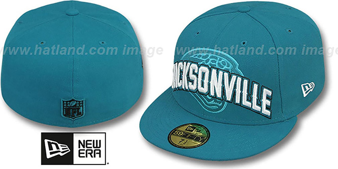 Jaguars 'NFL ONFIELD DRAFT' Teal Fitted Hat by New Era