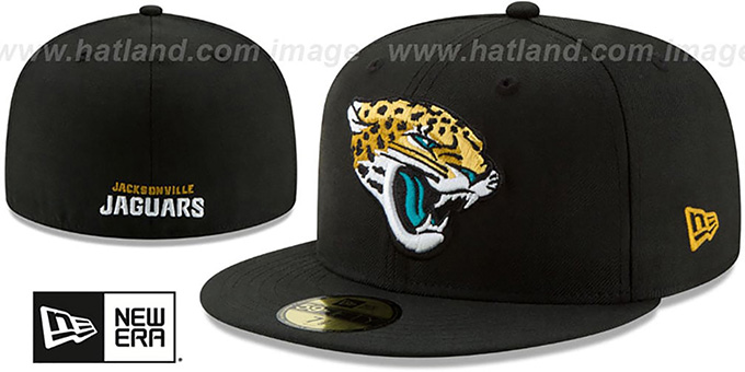 Jaguars 'NFL TEAM-BASIC' Black Fitted Hat by New Era