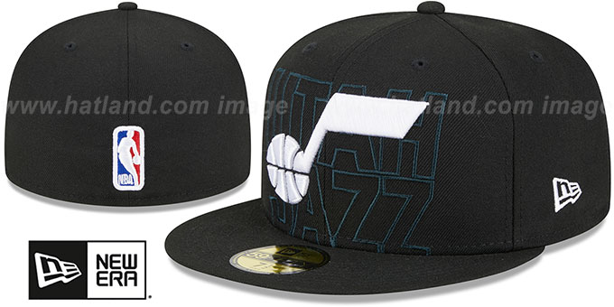 Jazz 2023 'NBA DRAFT' Black Fitted Hat by New Era