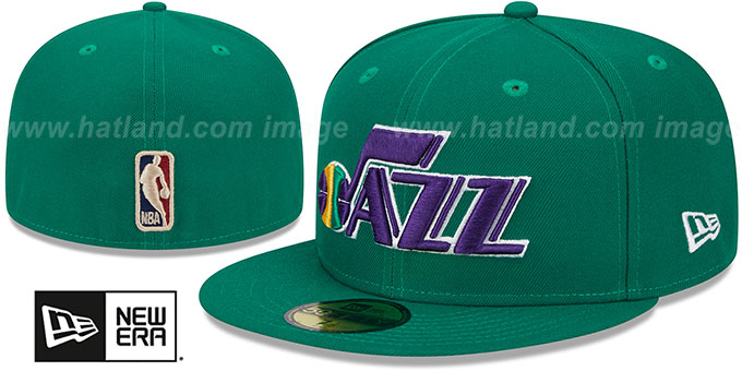 Jazz 'NBA CLASSIX' Kelly Fitted Hat by New Era