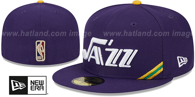 Jazz 'NBA CLASSIX' Purple Fitted Hat by New Era