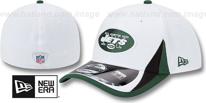 Jets '2013 NFL TRAINING FLEX' White Hat by New Era