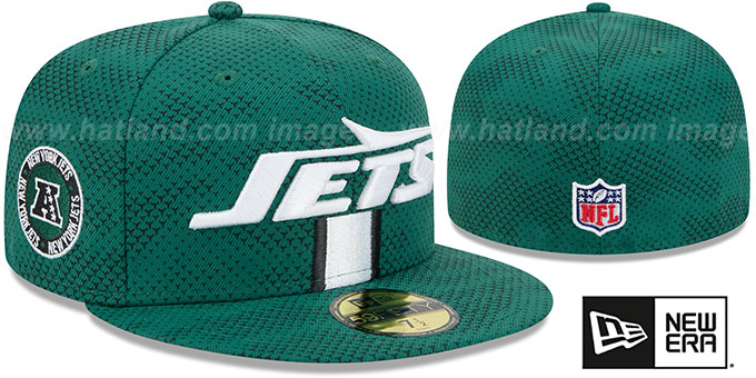 Jets '2024 NFL SIDELINE' Green Fitted Hat by New Era