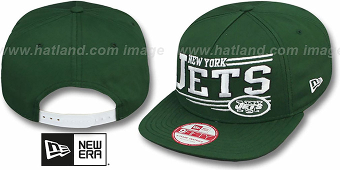 Jets 'ANGULAR A-FRAME SNAPBACK' Green Hat by New Era