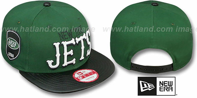 Jets 'NFL ENGLISH-WORD SNAPBACK' Green-Black Hat by New Era