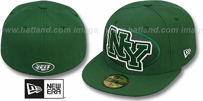 Jets 'NFL FELTN' Green Fitted Hat by New Era