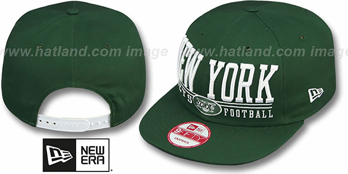 Jets 'NFL LATERAL SNAPBACK' Green Hat by New Era