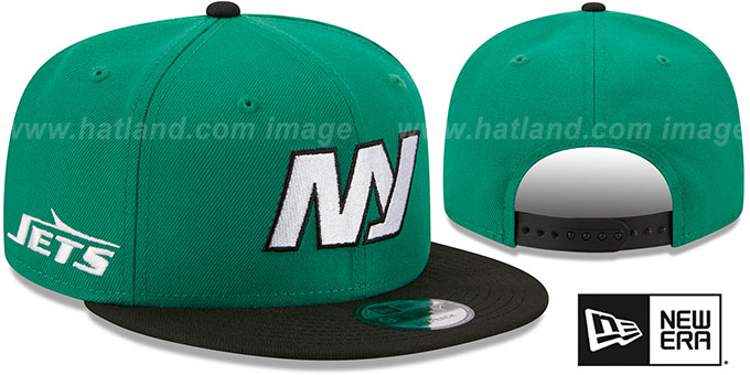 Jets 'NFL LIGATURE SNAPBACK' Green-Black Hat by New Era