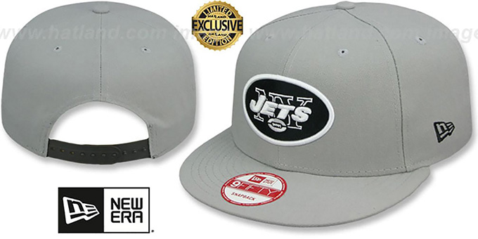 Jets 'NFL TEAM-BASIC SNAPBACK' Grey-Black Hat by New Era