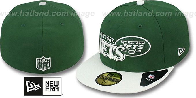 Jets 'NFL-TIGHT' Green-White Fitted Hat by New Era