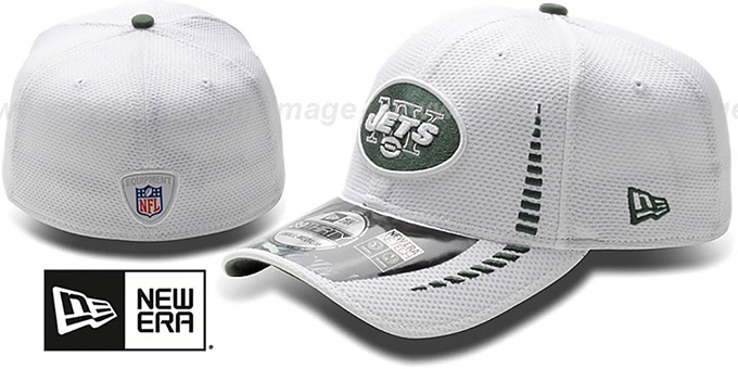 Jets 'NFL TRAINING FLEX' White Hat by New Era