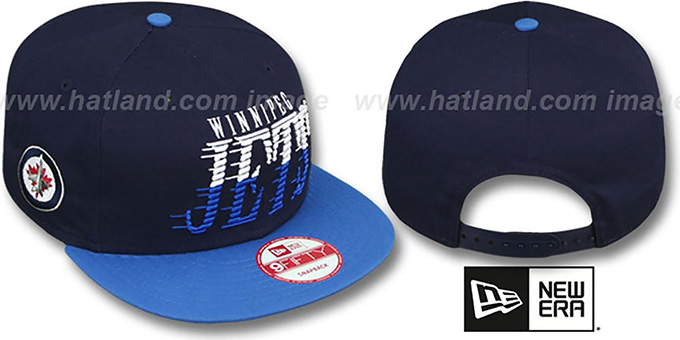 Jets 'SAILTIP SNAPBACK' Navy-Sky Hat by New Era