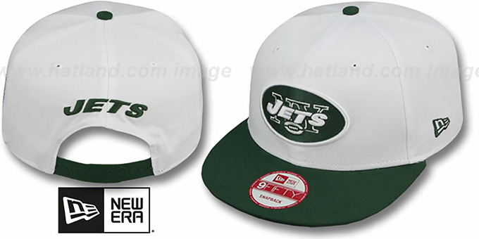 Jets 'WHITETOP SNAPBACK' White-Green Hat by New Era