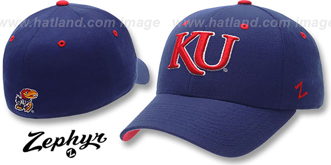 Kansas 'DH 2' Royal Fitted Hat by Zephyr