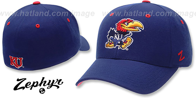 Kansas 'DHS' Royal Fitted Hat by Zephyr