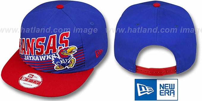 Kansas 'STILL ANGLIN SNAPBACK' Royal-Red Hat by New Era