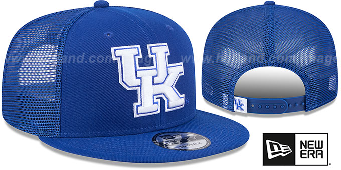 Kentucky 'TEAM-BASIC TRUCKER SNAPBACK' Royal Hat by New Era