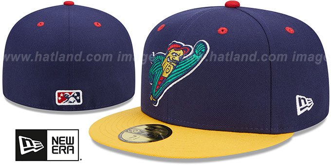 Kernels 'MILB MARVEL DEFENDERS' Navy-Gold Fitted Hat by New Era