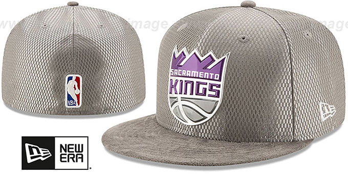 Kings '2017 ONCOURT DRAFT' Grey Fitted Hat by New Era