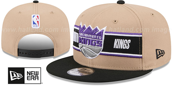 Kings '2024 NBA DRAFT SNAPBACK' Camel-Black Hat by New Era