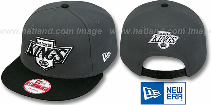 Kings '2T TEAM-LOGO SNAPBACK' Grey-Black Hat by New Era