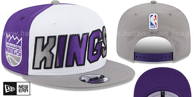 Kings 'COLOR BLOCK BACK HALF SNAPBACK' Hat by New Era