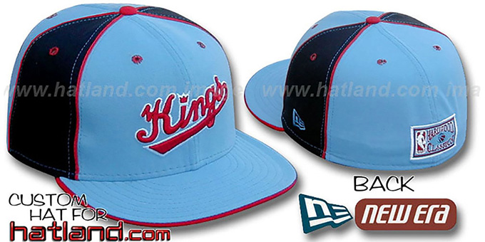 Kings 'HARDWOOD PINWHEEL-2' Columbia-Black Fitted Hat