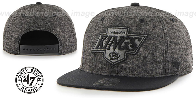 Kings 'LEDGEBROOK SNAPBACK' Black Hat by Twins 47 Brand