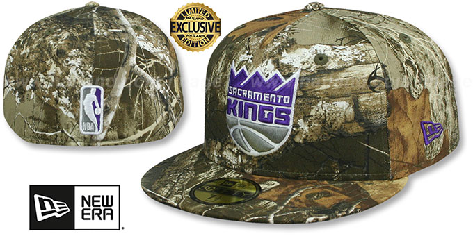 Kings 'NBA TEAM-BASIC' Realtree Camo Fitted Hat by New Era