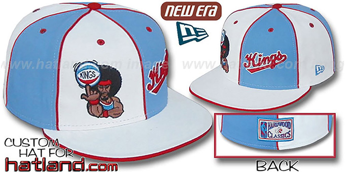 Kings 'RETROMAN DOUBLE WHAMMY' White-Columbia Fitted Hat