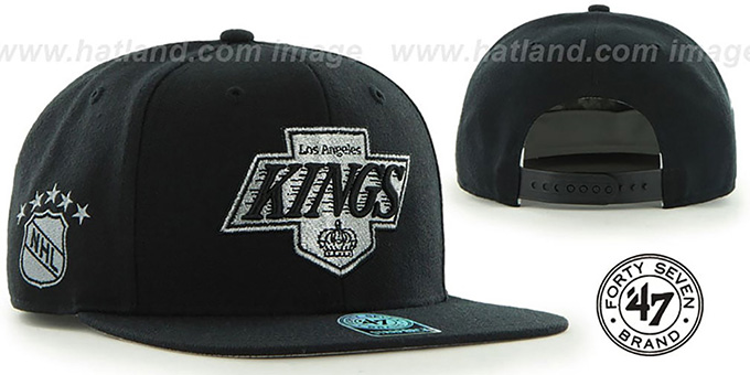 Kings 'SURE-SHOT SNAPBACK' Black Hat by Twins 47 Brand