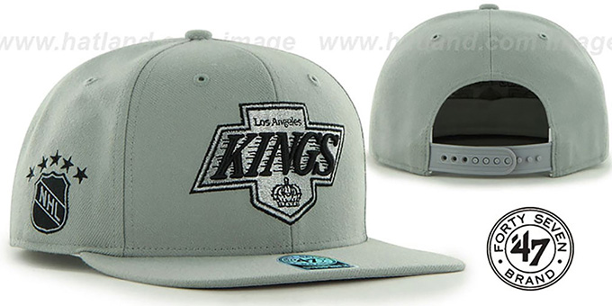 Kings 'SURE-SHOT SNAPBACK' Grey Hat by Twins 47 Brand