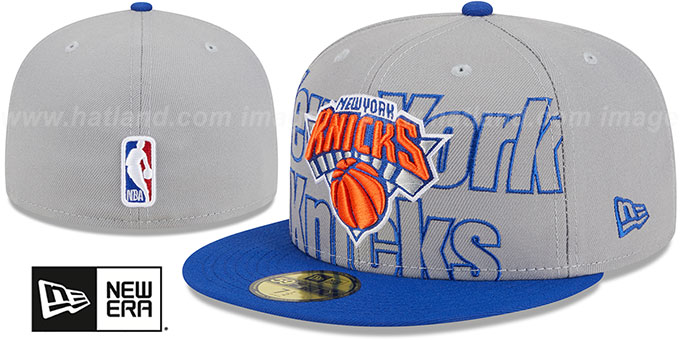 Knicks 2023 'ALTERNATE NBA DRAFT' Grey-Royal Fitted Hat by New Era