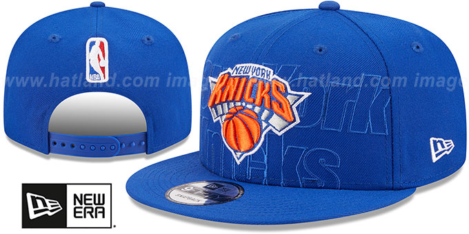 Knicks 2023 'NBA DRAFT SNAPBACK' Royal Hat by New Era