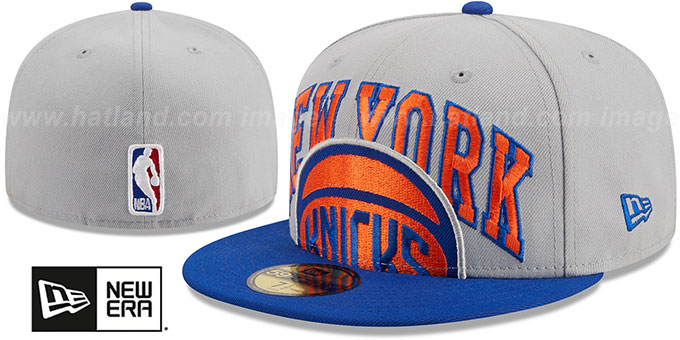 Knicks '2023 NBA TIP OFF' Grey-Royal Fitted Hat by New Era