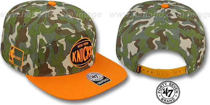 Knicks 'CHENY CAMPER STRAPBACK' Hat by Twins 47 Brand