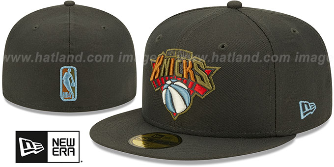 Knicks 'COLOR PACK MULTI' Charcoal Fitted Hat by New Era