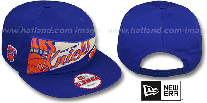 Knicks 'PENNANT SNAPBACK' Royal Hat by New Era