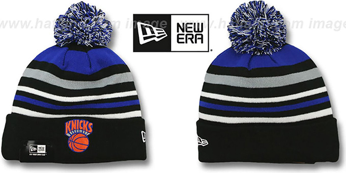 Knicks 'STRIPEOUT' Knit Beanie Hat by New Era