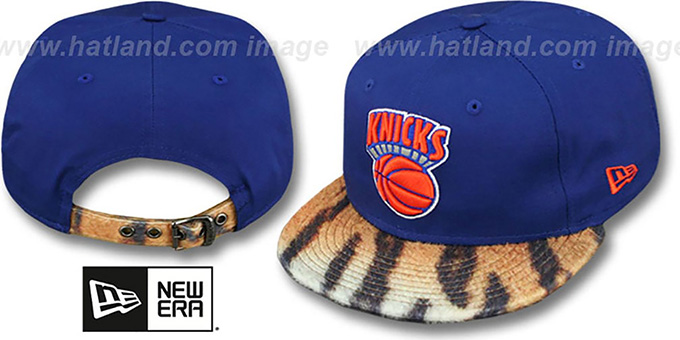 Knicks 'TIGER ANIMALISTIC-FUR VIZA STRAPBACK' Hat by New Era