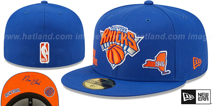 Knicks 'TRIPLE THREAT IDENTITY' Royal Fitted Hat by New Era