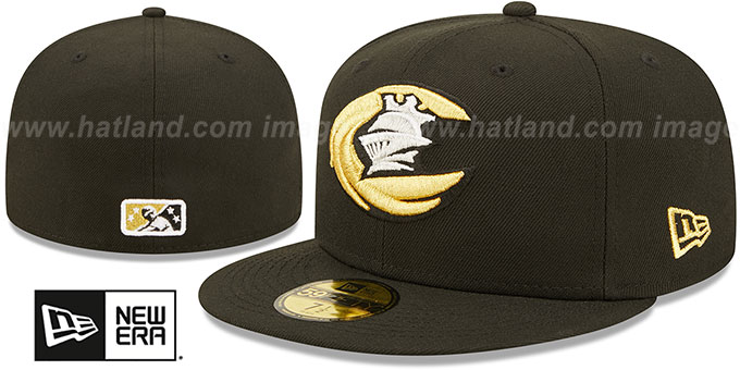 Knights 'MILB ONFIELD HOME' Black Fitted Hat by New Era