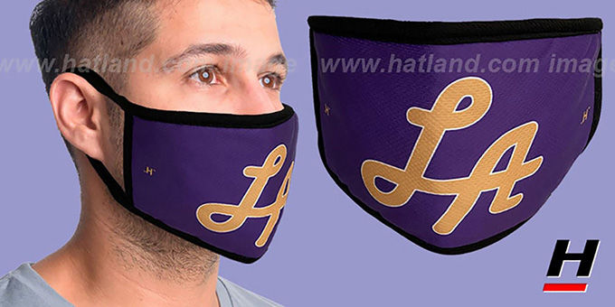 LA SCRIPT Purple-Gold Washable Fashion Mask by Hatland.com