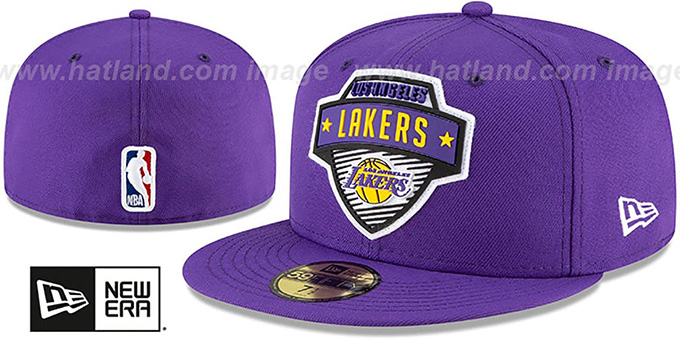 Lakers '2020 NBA TIP OFF' Purple Fitted Hat by New Era