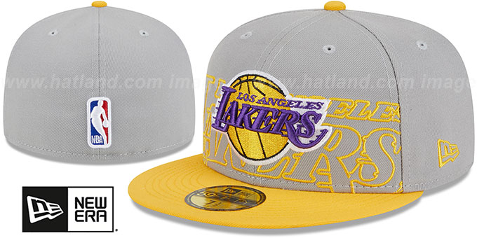 Lakers 2023 'ALTERNATE NBA DRAFT' Grey-Gold Fitted Hat by New Era