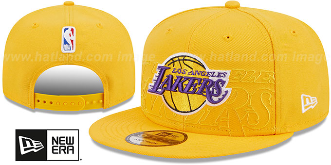 Lakers 2023 'NBA DRAFT SNAPBACK' Gold Hat by New Era