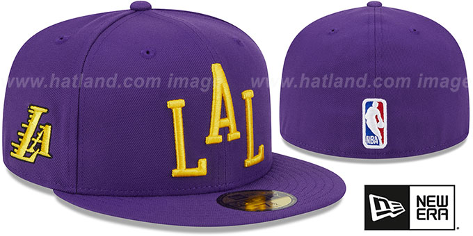 Lakers '23-24 ALTERNATE CITY-EDITION' Fitted Hat by New Era